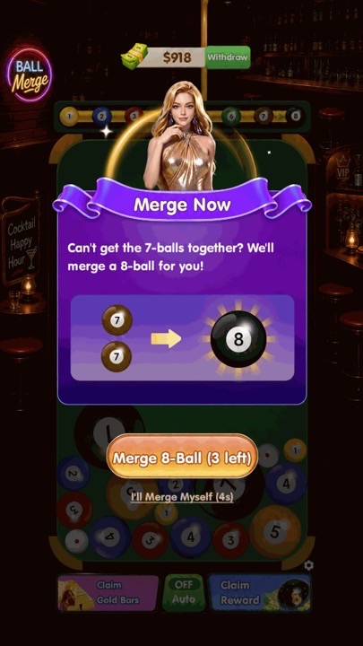 Merge Now prompt with 8-ball
